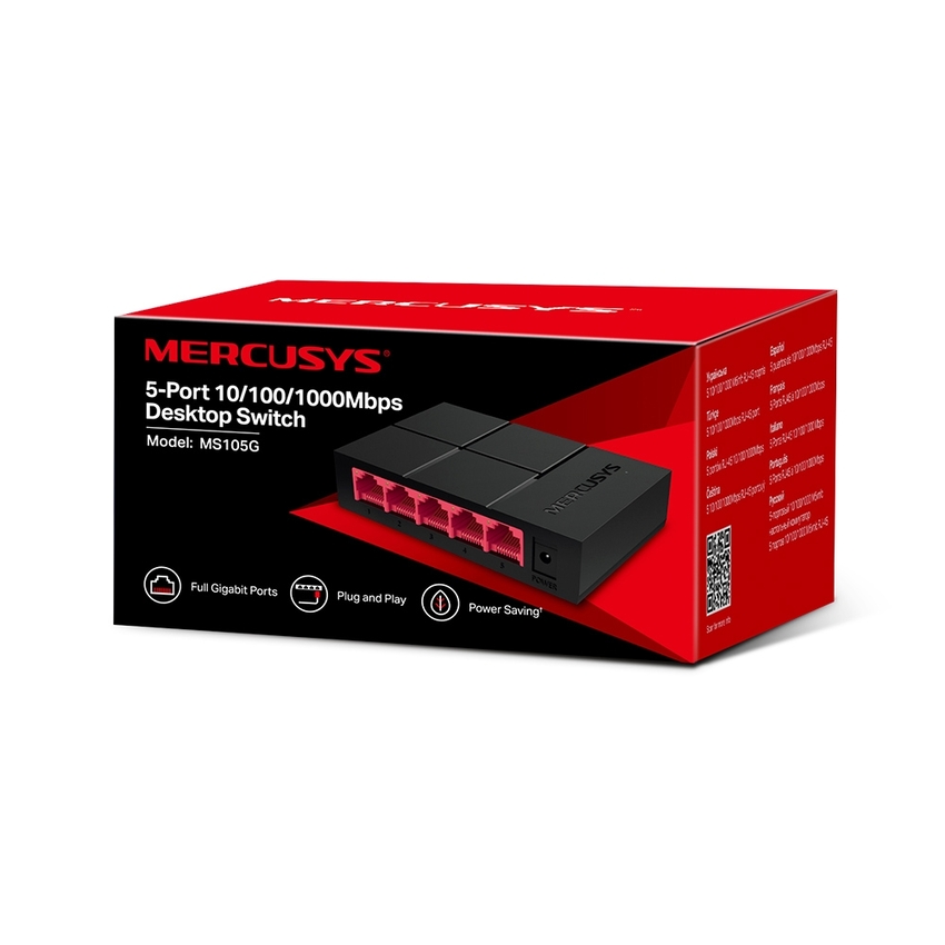 Stikalo/switch Mercusys MS105G 5 Port Gigabit Ethernet (10/100/1000)