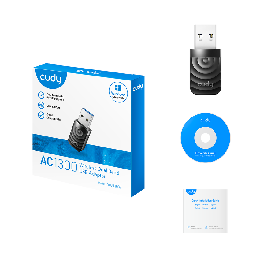 USB WiFi adapter Cudy WU1300S 867 Mbit/s